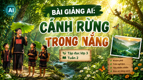 Bài Giảng AI Cánh Rừng Trong Nắng - Tiếng Việt 3 Tuần 2